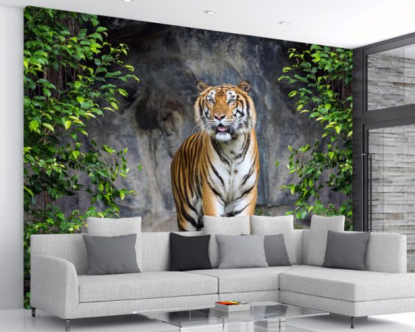 Fototapeta Tygrys w leśnej scenerii